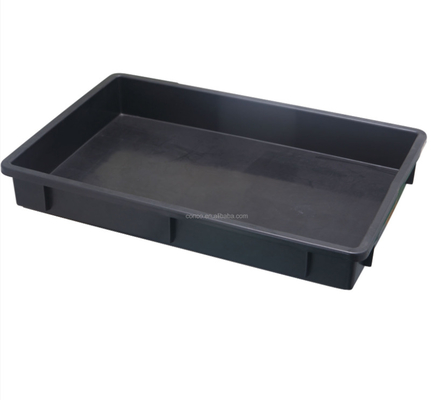 615 x 420 x 95 mm, recycelbares Kunststofftablett, PP-Tablett, antistatisch, ESD